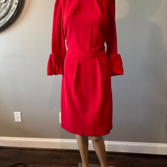 BETSY ADAMS RED DRESS - Picture 1 of 7